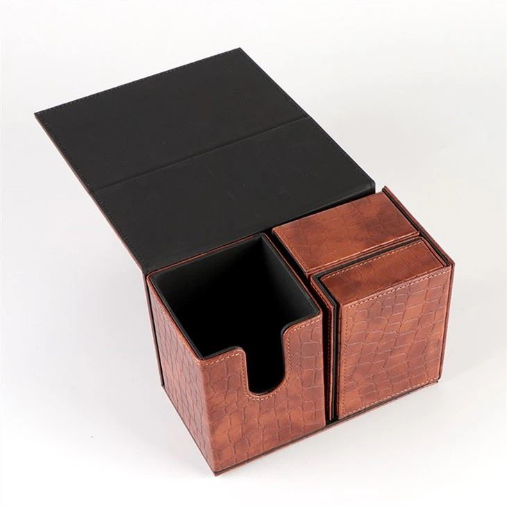 Leather Storage Game Tcg Deck Cards Box 4